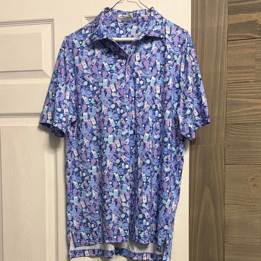 Golf Men's Blue Patterned Shirt